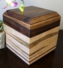 Ambrosia Maple Wooden Cremation Urn