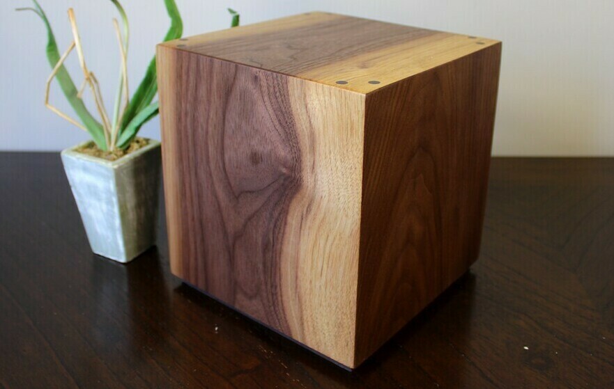 Handcrafted Black Walnut Wooden Cremation Urn