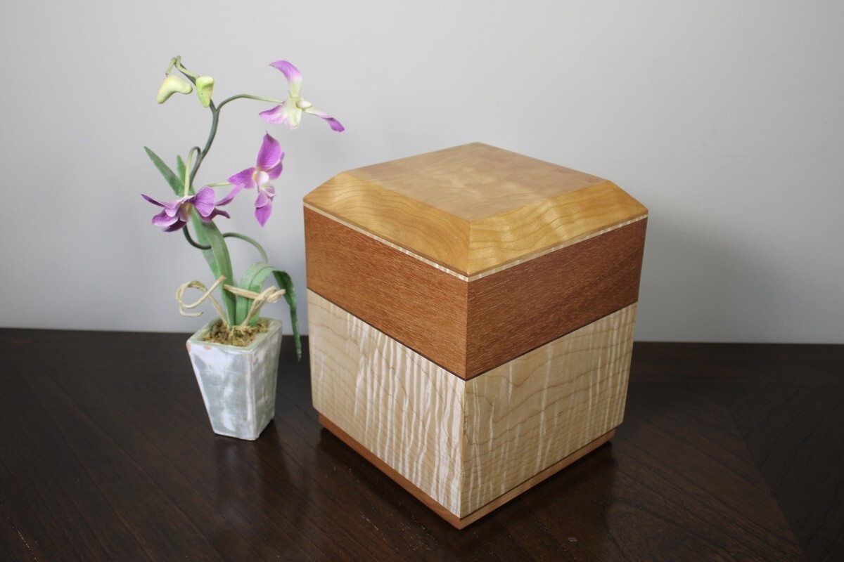 Cherry, Mahogany & Curly Maple